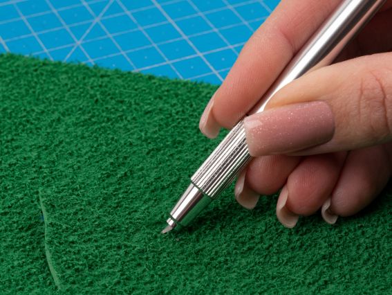 954608 поворотний макетний ніж SANTI для дизайнерських робіт, зі змінними лезами, 2 шт