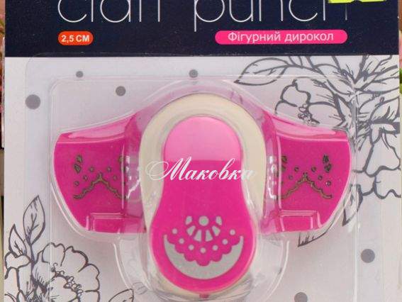 Дырокол (компостер) бордюрный, кружево полукруг, 2,5 см, Santi  240161 Дырокол (компостер) бордюрный, кружево полукруг, 2,5 см, Santi  240161