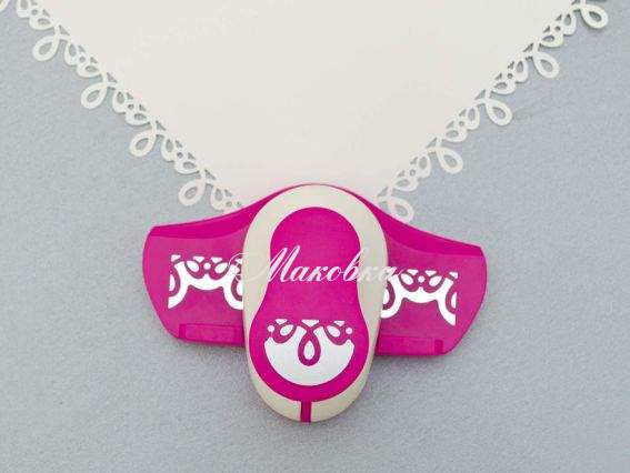 Дырокол (компостер) бордюрный, Узор петельки, 2,5 см Santi  240162 Дырокол (компостер) бордюрный, Узор петельки, 2,5 см Santi  240162