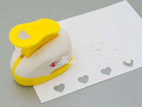 Дырокол (компостер) фигурный Сердечко, 1 см, Santi Дырокол (компостер) фигурный Сердечко, 1 см, Santi