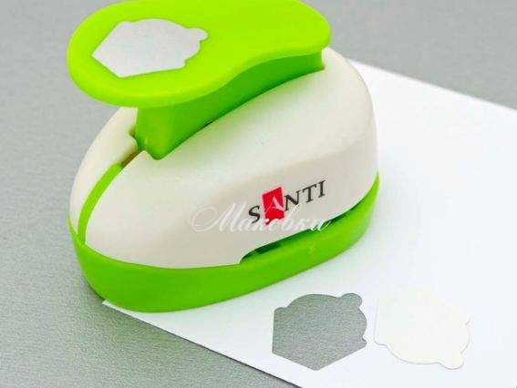 Дырокол (компостер) фигурный Пирожное, 2,5 см, Santi