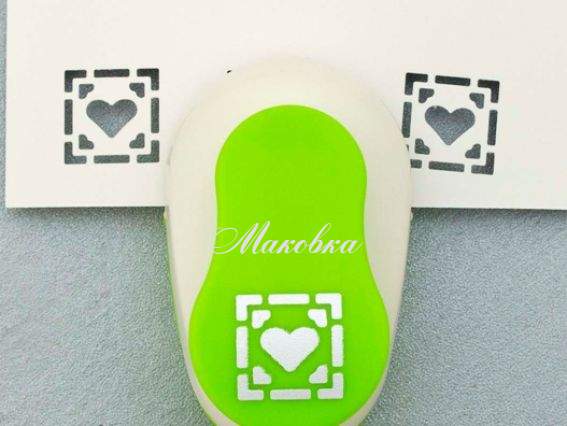 Дырокол (компостер) фигурный Сердце в рамочке, Santi Дырокол (компостер) фигурный Сердце в рамочке, Santi