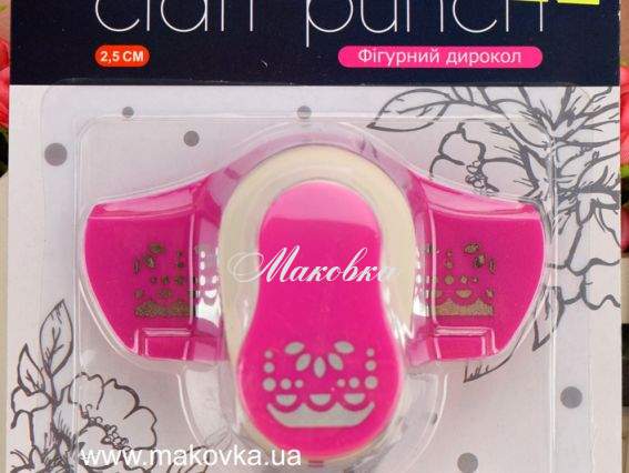 Дырокол (компостер) фигурный, кружево, 2,5 см (1), Santi  240183 Дырокол (компостер) фигурный, кружево, 2,5 см (1), Santi  240183