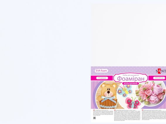 Ева фоам Білий 742697 Santi товщина 1,7 мм, А4, 1 аркуш Ева фоам Білий 742697 Santi товщина 1,7 мм, А4, 1 аркуш