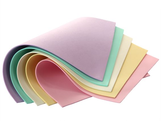 Набір кольорового фоама 5 різних пастельних кольорів, товщина 1.7 мм, розмір А4, Santi 743261