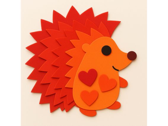 Набір кольорового фоама 5 різних кольорів відтінки червоного, товщина 1.7 мм, розмір А4, Santi 743262