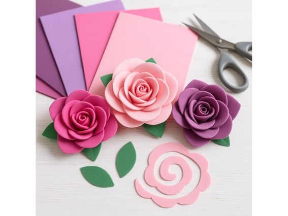 Набір кольорового фоама 5 різних рожево-бузкові відтінків, товщина 1.7 мм, розмір А4, Santi 743266