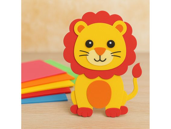 Набір кольорового фоама з клейовим шаром 5 різних Класичних кольорів , товщина 1.7 мм, розмір А4, Santi 743267