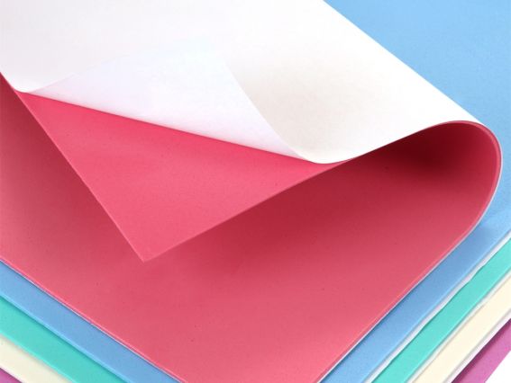 Набір кольорового фоама з клейовим шаром 5 різних Ніжних відтінків , товщина 1.7 мм, розмір А4, Santi 743268