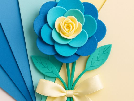 Набір кольорового фоама 7 різних морських відтінків, товщина 1.7 мм, розмір А4, Santi  743270