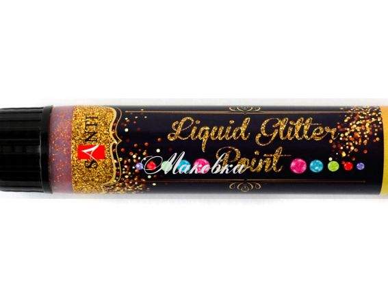 ЗD-гель (контур) Liquid glitter gel, БРОНЗА с глитером Santi 741226 ЗD-гель (контур) Liquid glitter gel, БРОНЗА с глитером Santi 741226