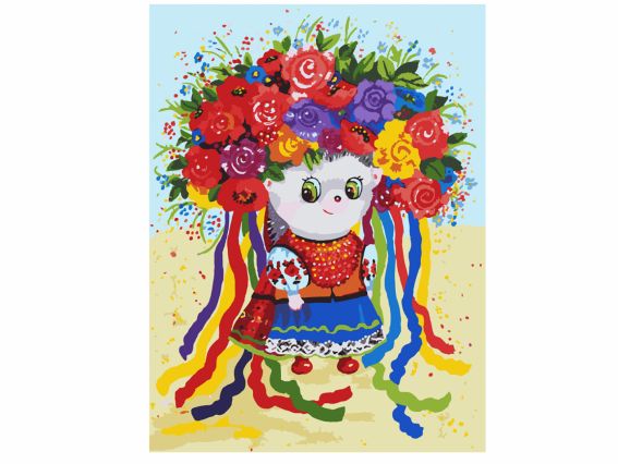 Україночка, 954409 SANTI картина по номерах Україночка, 954409 SANTI картина по номерах