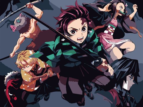 SANTI Розпис за номерами 954416 Demon Slayer. Heroes Клинок,що розтинає демонів аніме