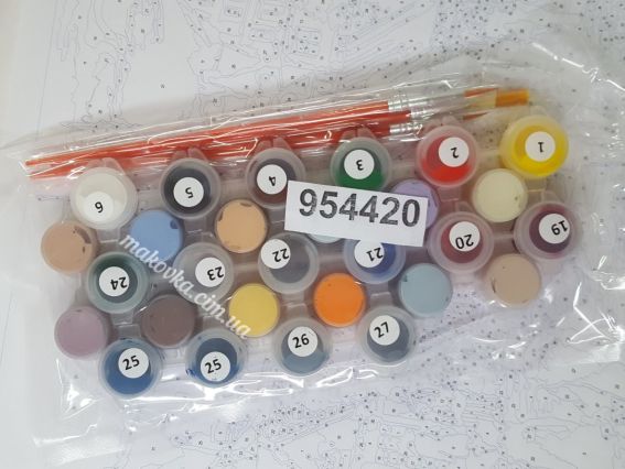 SANTI Роспись по номерам 954420 Рождественская ярмарка 