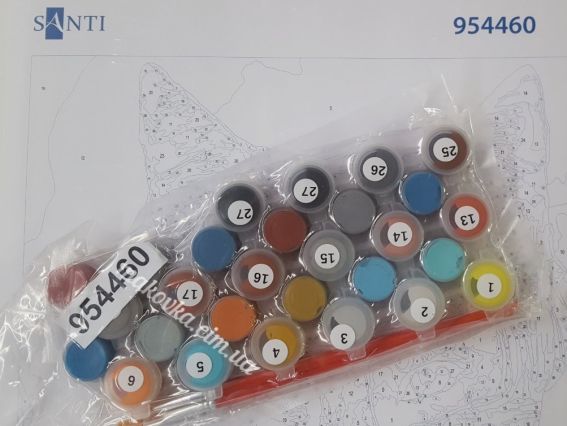 SANTI Розпис за номерами 954460 Войовничий кіт