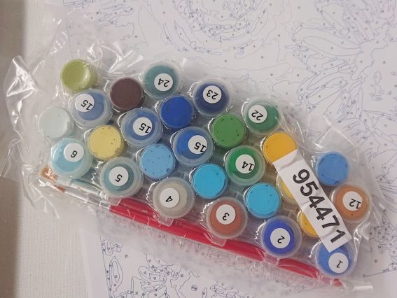 SANTI Розпис за номерами 954471 Соняшник у стилі Ван Гога 