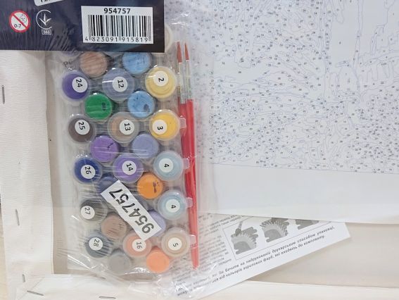 SANTI Розпис за номерами 954757 Дівчина в лаванді