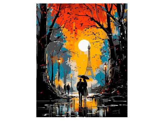Побачення у Парижі 954864 SANTI картина за номерами Побачення у Парижі 954864 SANTI картина за номерами