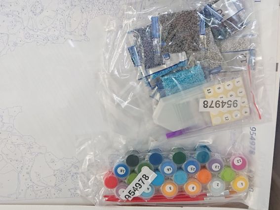 Картина по номерам с алмазной мозаикой SANTI Пушистая радость (собачка) 954978