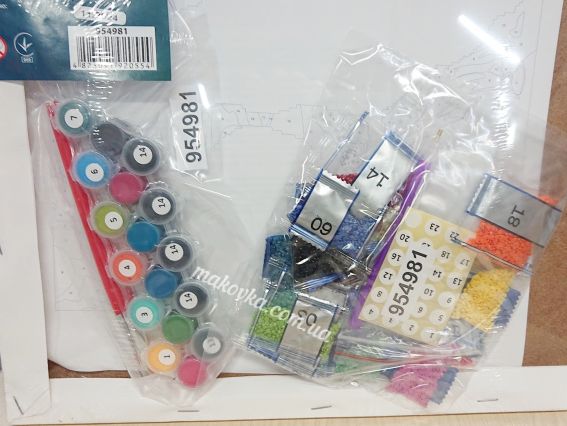 Картина по номерам с алмазной мозаикой SANTI Космический цветок 954981