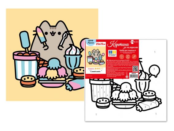 Пушин. Смаколики 955032 SANTI картина за номерами Пушин. Смаколики 955032 SANTI картина за номерами