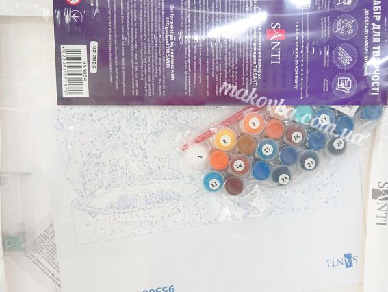 SANTI Розпис за номерами LED підсвітка 955064 Казковий ліс