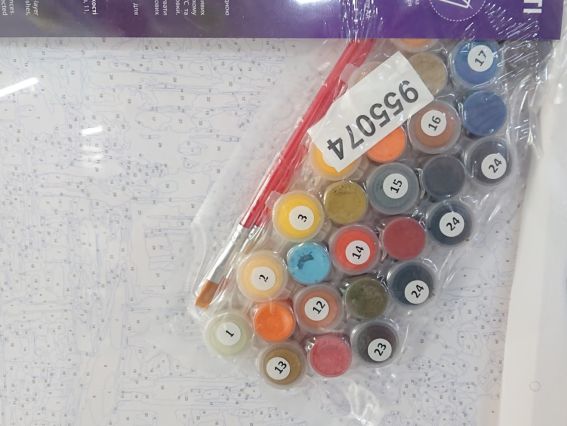 SANTI Роспись по номерам LED подсветка 955074 Осенний парк