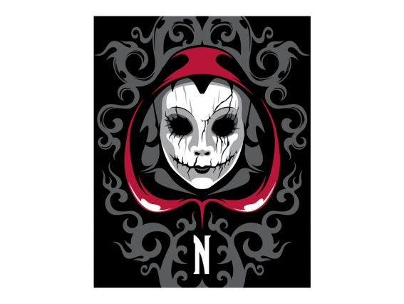 Розпис за номерами LED підсвітка SANTI 955078 Wednesday. Ominous Mask Венсдей