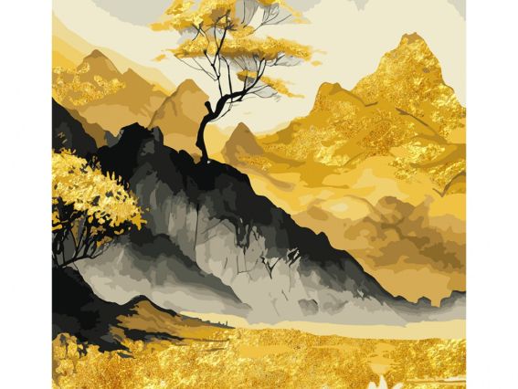 SANTI Роспись по номерам поталь 955289 Золотые горы