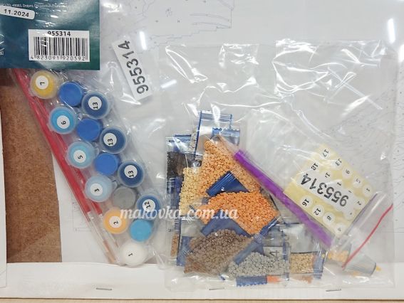 Картина за номерами з алмазною мозаїкою SANTI Солодкий сон (кошеня), 955314