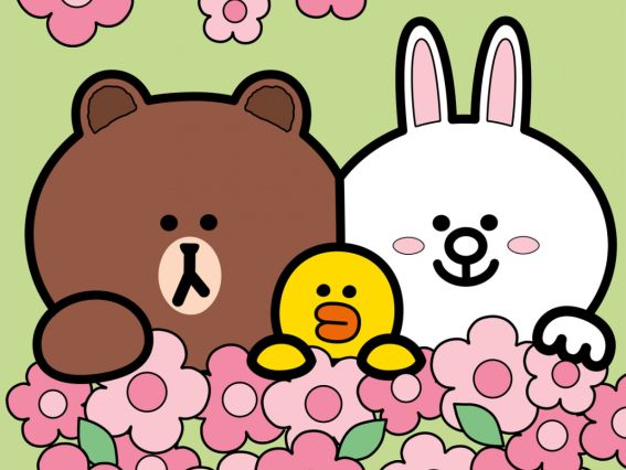 SANTI Розпис за номерами 955369 Лайн Френдс. Браун, Саллі та Коні у квітах