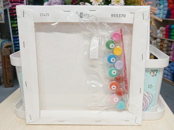 SANTI Розпис за номерами 955370 Лайн Френдс. Браун, Саллі, Коні та Леонард на відпочинку