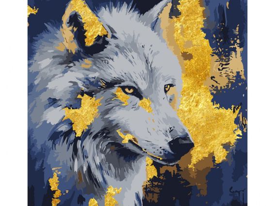 SANTI Роспись по номерам поталь 955372 Волк 