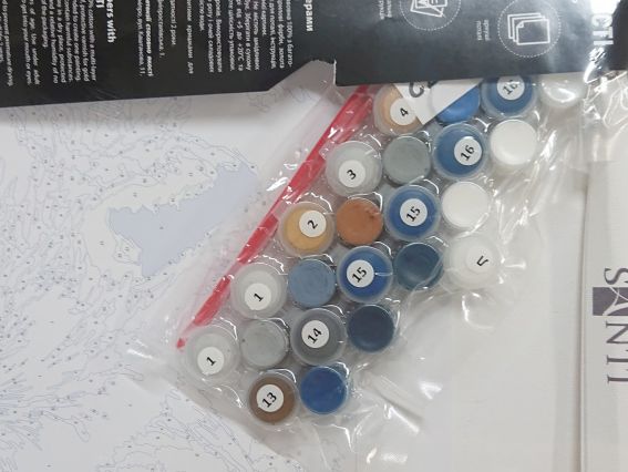 SANTI Роспись по номерам поталь 955372 Волк 