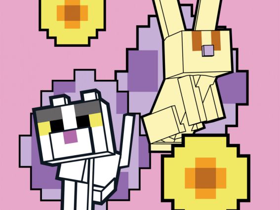 SANTI Розпис за номерами 955470 Майнкрафт. Кролик та котик