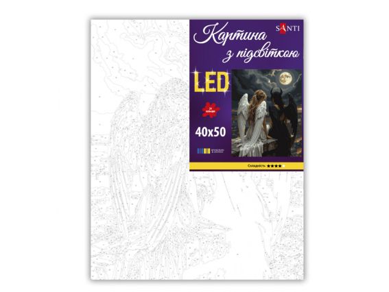 Розпис за номерами LED підсвітка SANTI 956658 Янгол і Демон