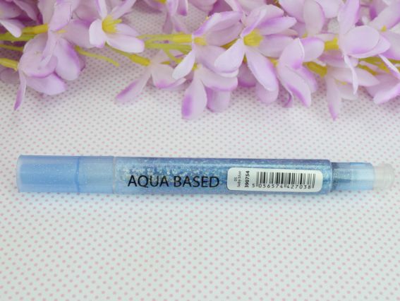 Акварельный Маркер Glitter Brush, кисть, 05, нежно-голубой металлик SANTI 390754