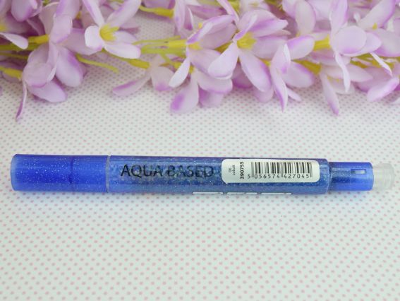 Акварельний Маркер Glitter Brush, пензель, 06, кобальт металік SANTI 390755