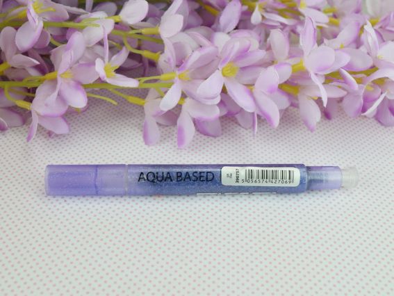 Акварельний Маркер Glitter Brush, пензель, 08, ліловий металік SANTI 390757