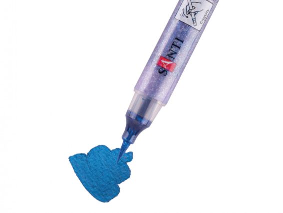 Акварельний Маркер Glitter Brush, пензель, 08, ліловий металік SANTI 390757