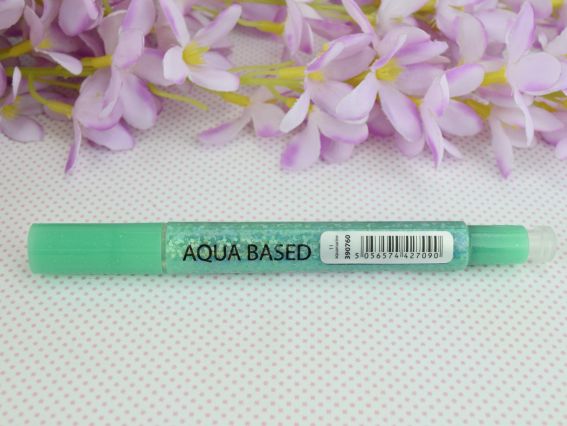 Акварельный Маркер Glitter Brush, кисть, 11, аквамарин металлик SANTI 390760 