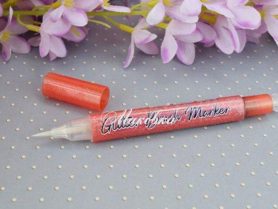 Маркер акварельний SANTI 390764 Glitter Brush, пензель, №15 мідний