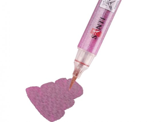 Акварельний Маркер Glitter Brush, пензель, 17, вінтажний рожевий металік SANTI 390766