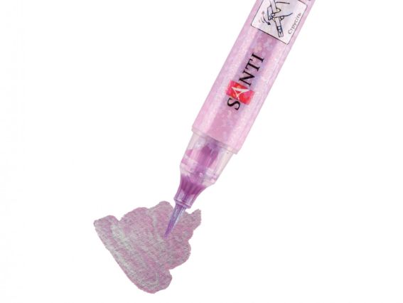 Акварельный Маркер Glitter Brush, кисть, 18, светло-розовый металлик SANTI 390767