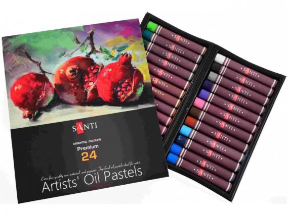 Маслянная  художественная Пастель Santi, набор 24 цвета 353186