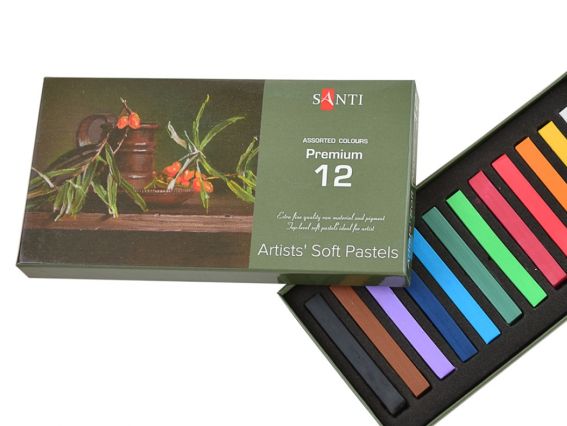 Суха художня Пастель Santi, набір 12 кольорів 353272