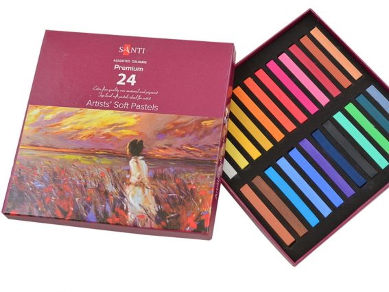 Суха художня Пастель Santi, набір 24 кольора 353275