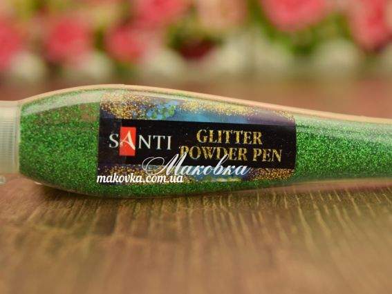 Гліттер у ручці , 411741, зелений, Santi