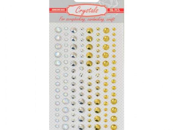 Половинки страз самоклеющиеся Metallic, 136 шт. Santi 742522 Половинки страз самоклеющиеся Metallic, 136 шт. Santi 742522