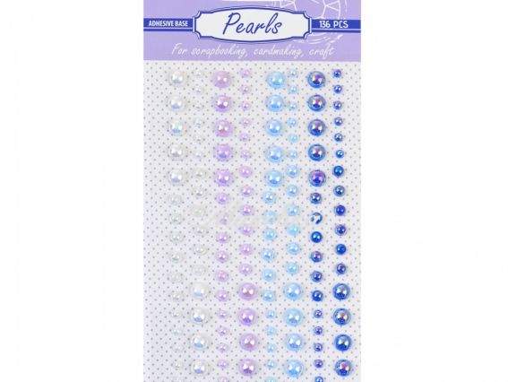 Половинки страз самоклеющиеся Shades of blue радужные, 136 шт. Santi 742526 Половинки страз самоклеющиеся Shades of blue радужные, 136 шт. Santi 742526